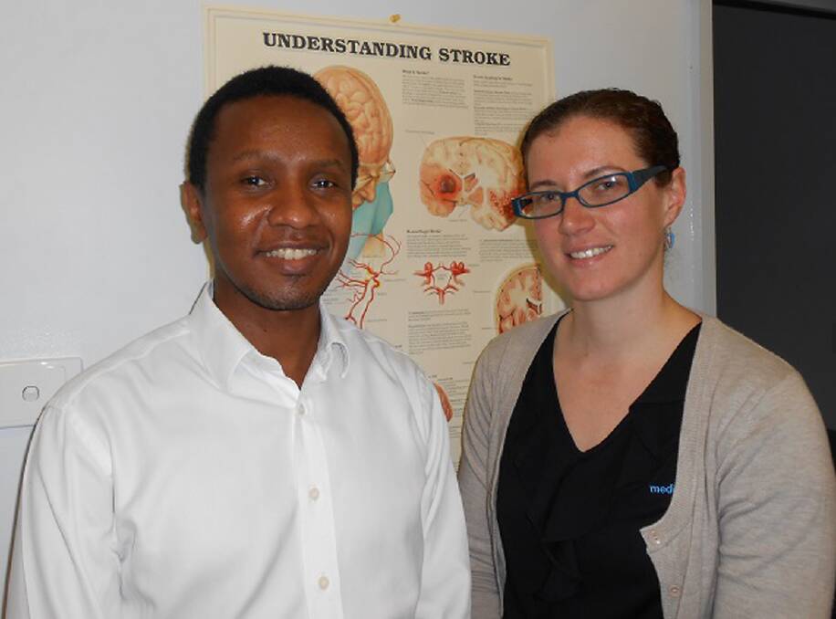 Warracknabeal GP Dr Franklin Butuyuyu and Grampians Medicare Local Clinical Psychologist Dr Nyree Hutchins.