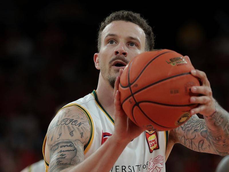 Josh Adams has led the Tasmania Jackjumpers to a home NBL win over Adelaide 36ers.