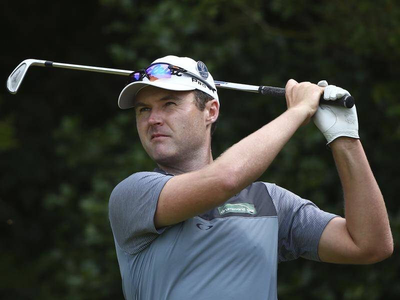 Matthew Griffin has produced a strong second-round at the World Super 6 Perth golf tournament