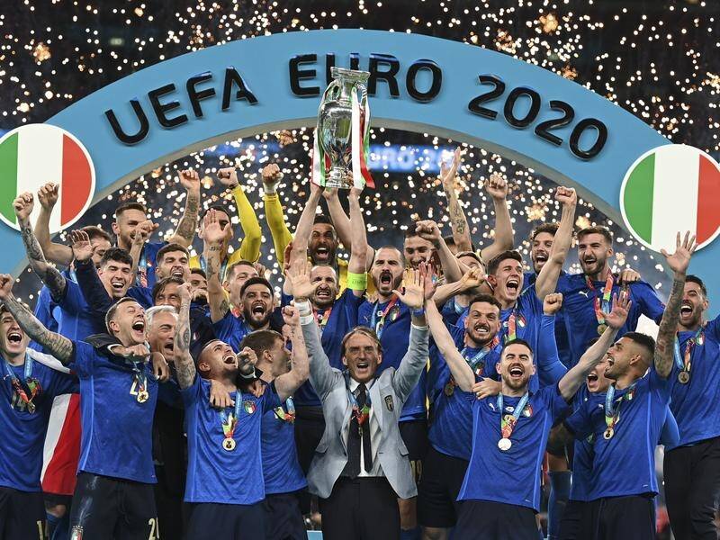 Champions Italy will look to defend their title when Euro 2024 gets under way in Germany in June. (AP PHOTO)