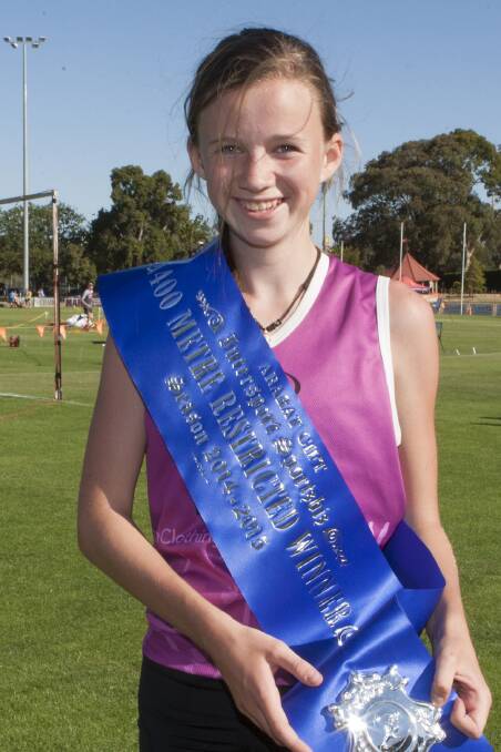 Ballarat’s Talia Martin won the 400-metre Intersport Sportz Biz restricted series final at Ararat. The 14-year-old is the niece of dual Stawell Gift finalist Tony Martin.