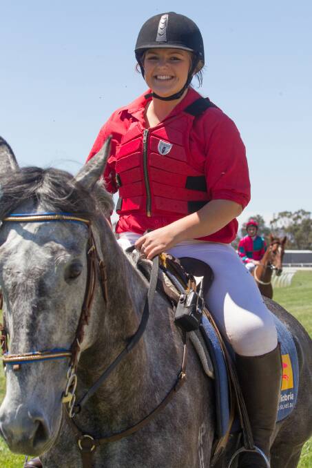 Local teenager Remi Gray is enjoying her job as a Cadet Clerk of the Course and has become just the seventh female in Victoria to take up the role. Picture: PETER PICKERING