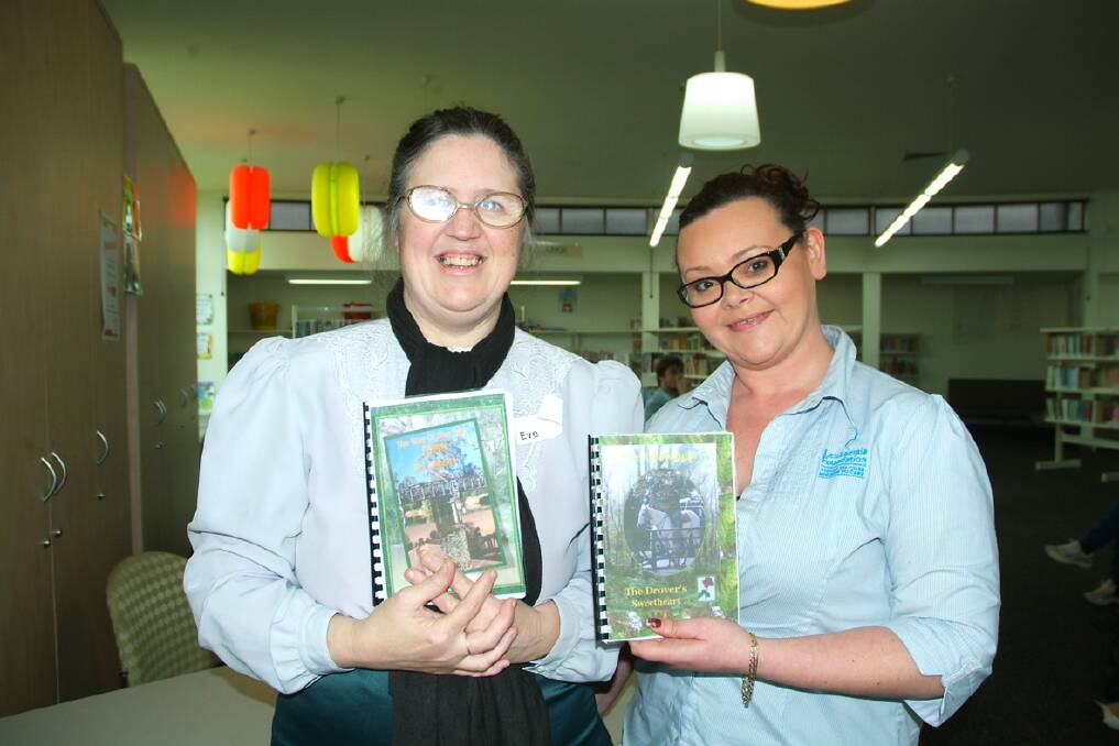 Author Eve Contencin and Kelly Cameron, community relationships coordinator from the Leukaemia Foundation at the book launch.