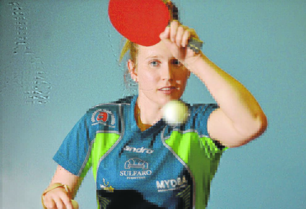 Hamilton Paralympian table tennis player Melissa Tapper will compete as an able-bodied player at the Glasgow Commonwealth Games.  Picture: THE AGE