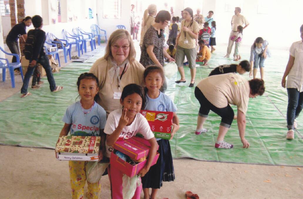 Lynne Hall-Cavanagh had the opportunity to travel overseas to participate in aid projects undertaken by Samaritan's Purse.