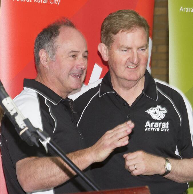 Ararat Rural City Mayor, Cr Paul Hooper became visibly emotional when Deputy Premier and Leader of The Nationals Peter Ryan announced that if re-elected  the Coalition will provide $2.5 million in funding over three years for the Ararat Active Program.
