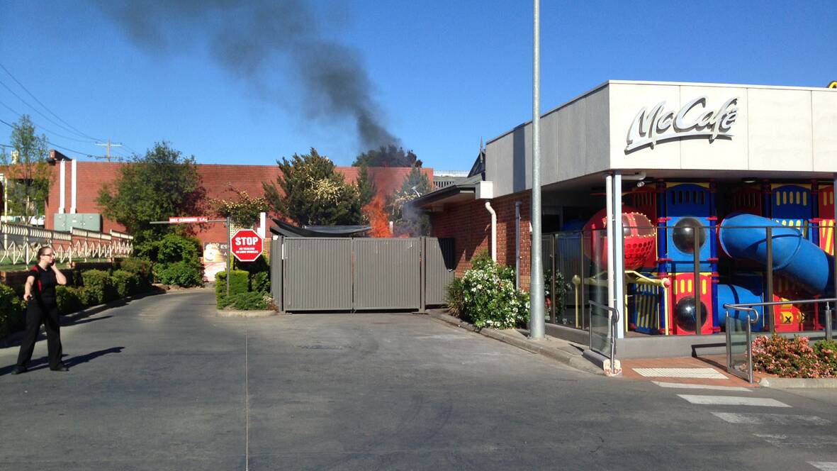 Ararat McDonalds is no stranger to fire. The fast food outlet was evacuated in October last year after fire took hold in an outside bin.