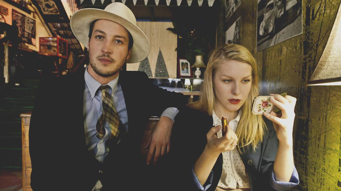 Singerr-songwriters Marlon Williams and Melody Pool.