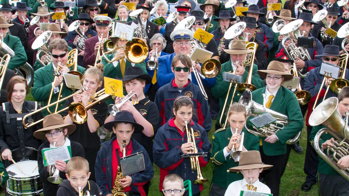 Bands gathered for the annual Wimmera Bands' Sunday last weekend, marching and performing throughout the day.