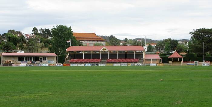 Ararat Eagles' Clubrooms on the far left of picture.