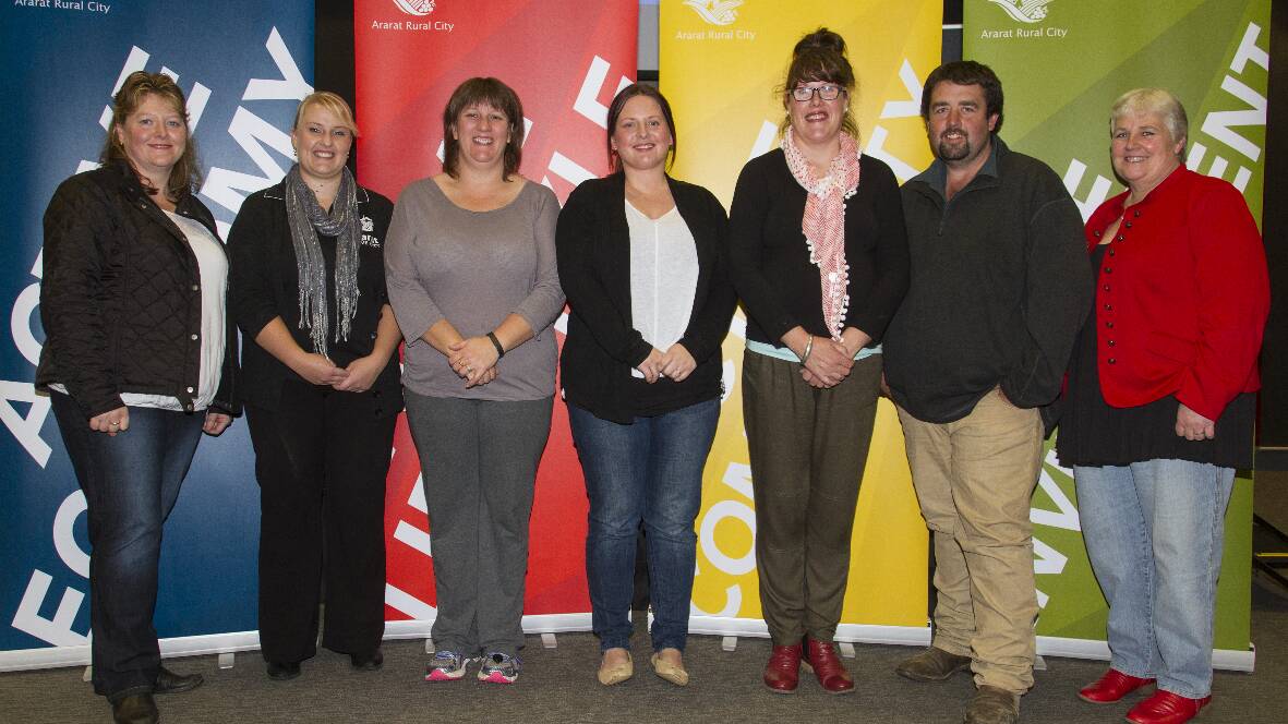 Ararat Active8 participants Lydia Jackson, Kerri-Lee Pitches, Sandy Burton, Jess Praag, Louise Grey, Mick Roache and Deb Slorach have hit the halfway mark of the program. See tomorrow's edition of The Ararat Advertiser for an update on their progress. Absent - Absent was Narelle Smart.