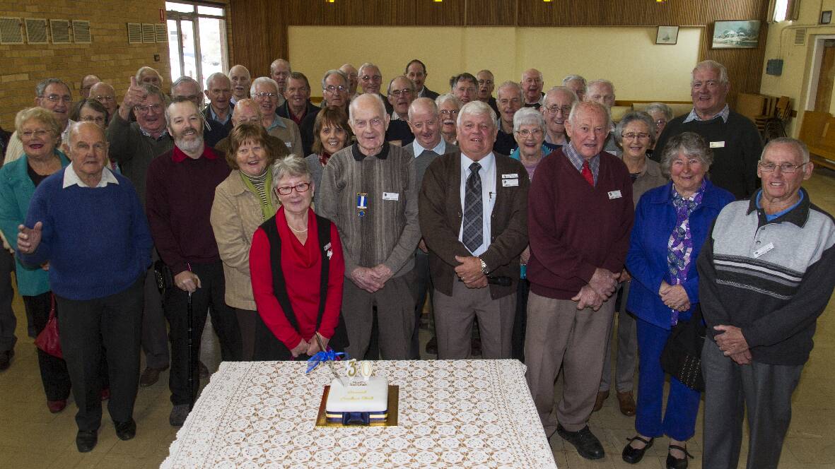 A large group recently gathered at St Andrews hall to celebrate the Ararat Probus Club's 30-year anniversary. Picture: PETER PICKERING