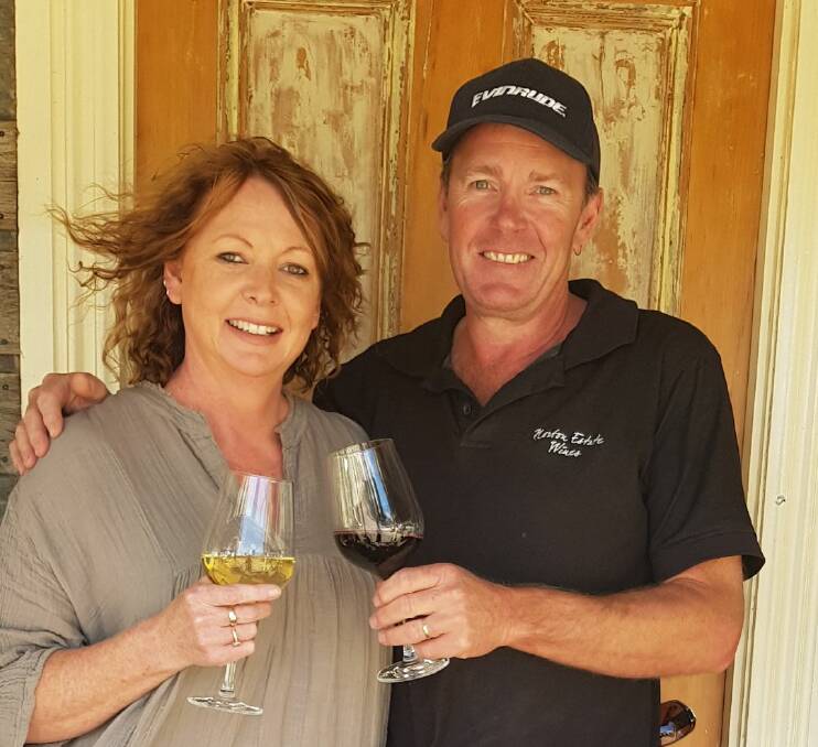 Owners of Norton Estate Wines Sam and Chris Spence. Picture: CHRIS SPENCE