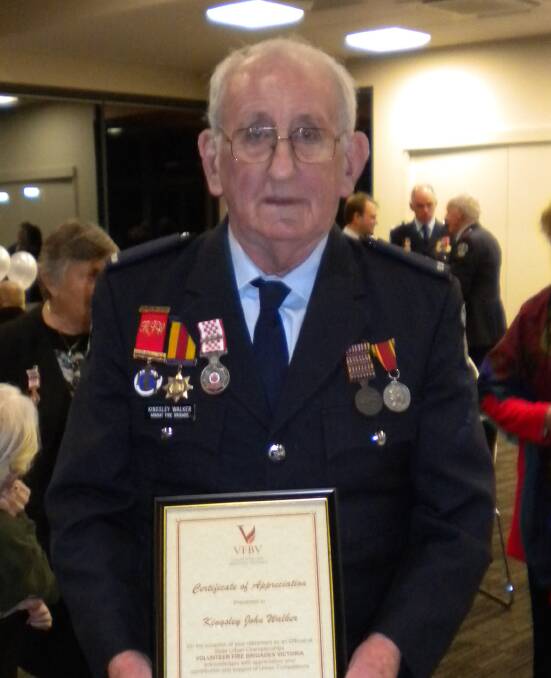 LOCAL LEGEND: Ararat firefighter Kingsley Walker, 91, passed away on October 15. Picture: CONTRIBUTED