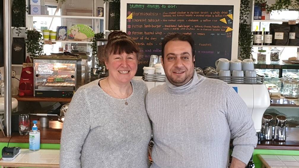 COMMUNITY AWARD: Moyston General Store owners Julie-Ann Rose and Danial Pournayebzadeh. Picture: CONTRIBUTED
