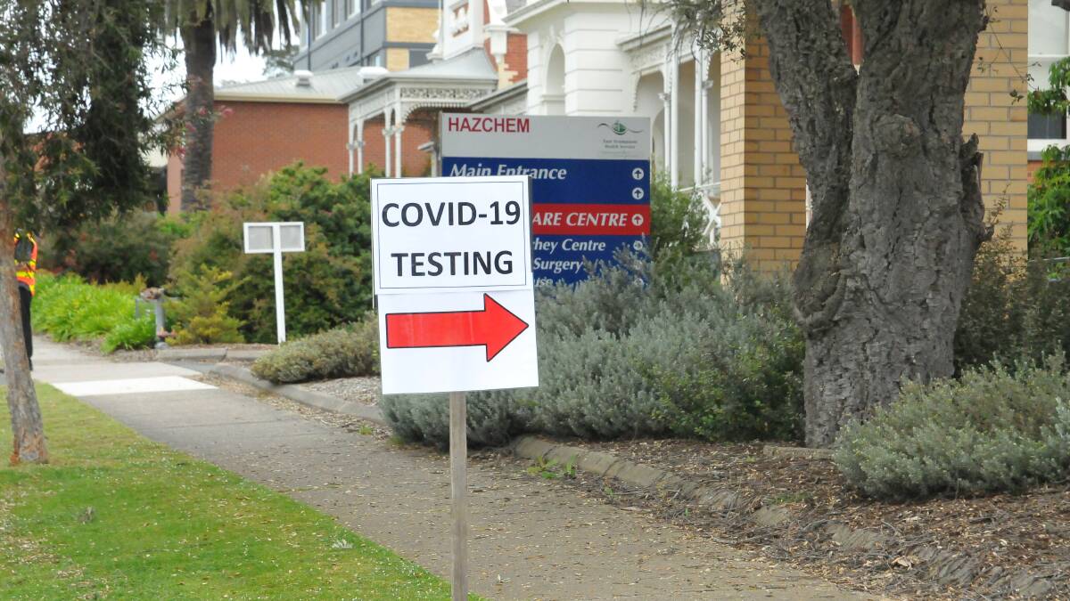 POP-UP CLINIC: East Grampians Health Service conducted walk-in testing clinics over the weekend after COVID-19 was found in Ararat's wastewater. Picture: CASSANDRA LANGLEY 