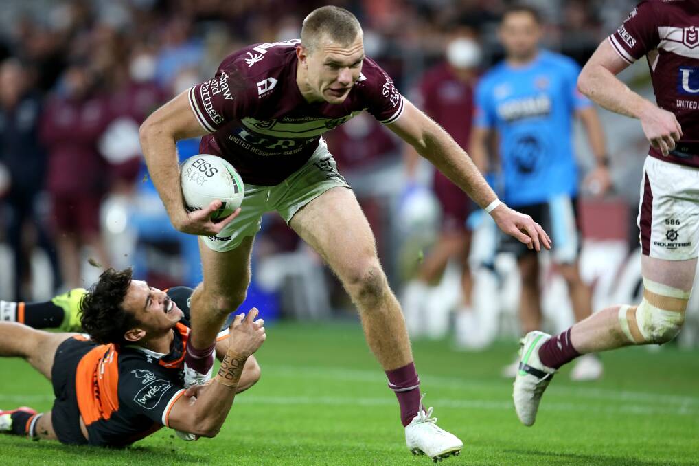 CUT ABOVE: Laurie Daley says that Manly's Tom Trbojevic is the most influential and best player in the game. Photo: Jono Searle/Getty Images