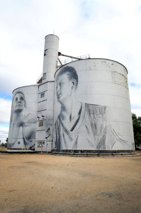 TEMPTING TOURISTS: The captivating images like those found on the Rupanyup silos make the Silo Art Trail, a unique and spectacular visitor experience.