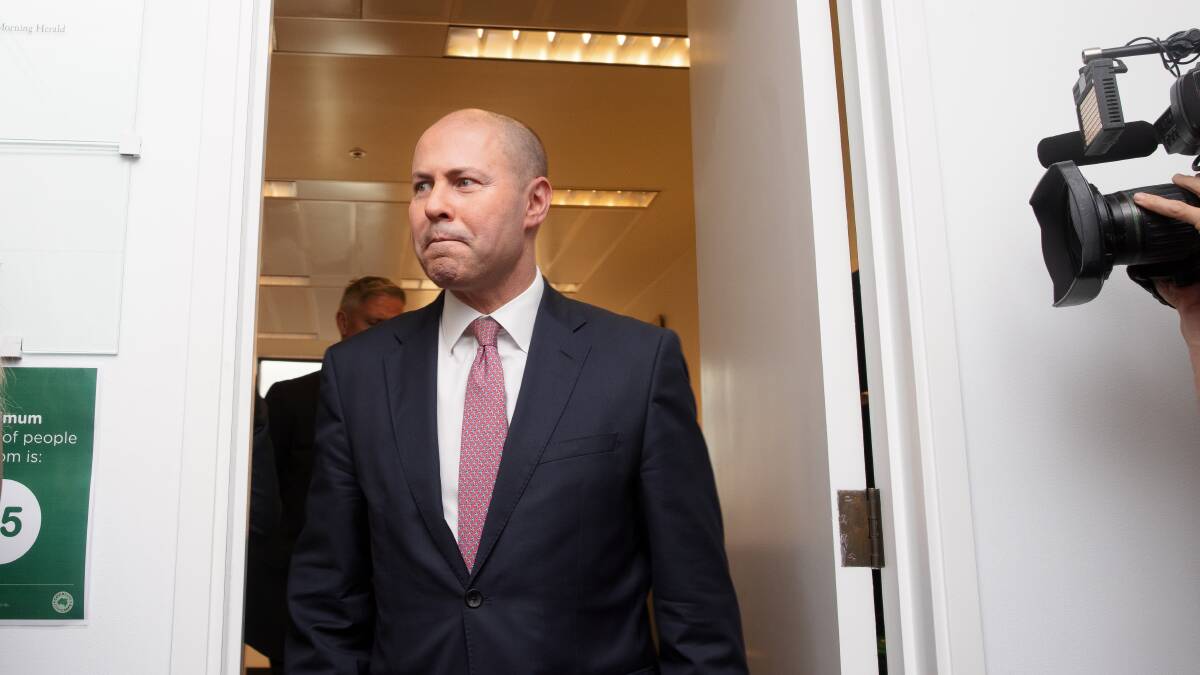 Treasurer Josh Frydenberg handed down the 2021-22 federal budget on Tuesday evening. Picture: Sitthixay Ditthavong