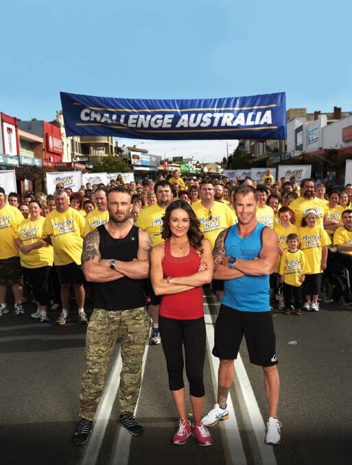 The Biggest Loser trainers L-R The Commando, Michelle Bridges and Shannon Ponton are set to whip Ararat into shape in series nine of The Biggest Loser to be aired early next year.
