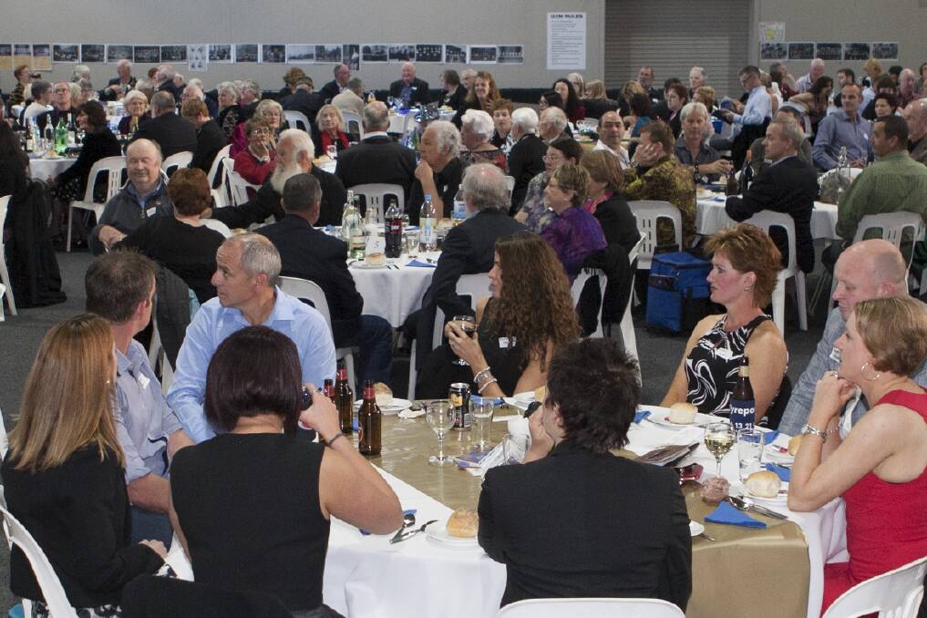 Marian Colleges' relatively new gymnasium facility was well utilised with sporting and recreational equipment making way for dinner tables and a lectern during its 125th celebrations. Picture: PETER PICKERING.
