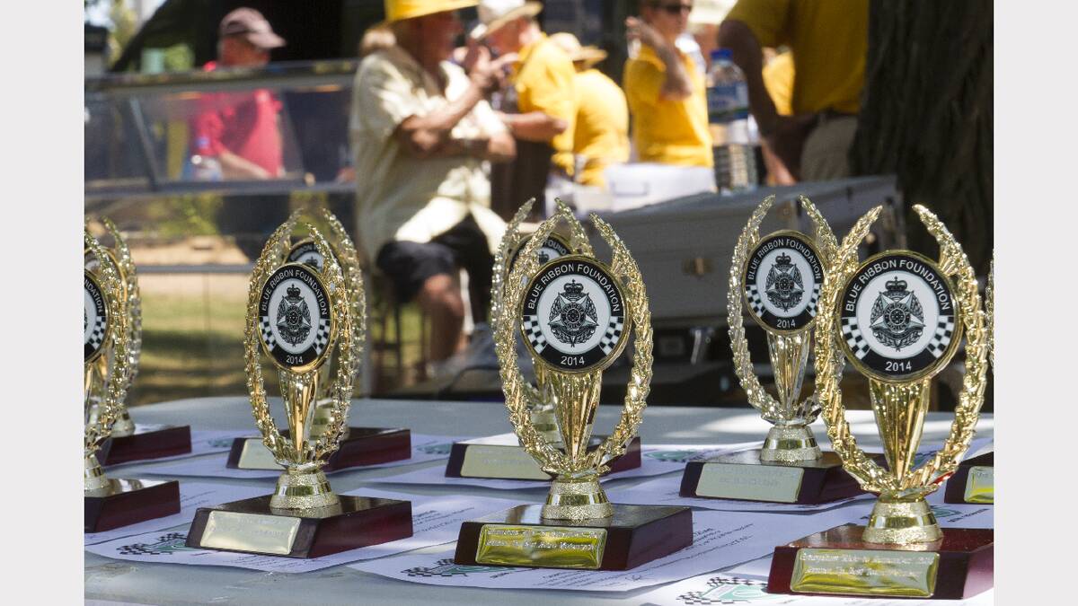 The show and shine trophies.