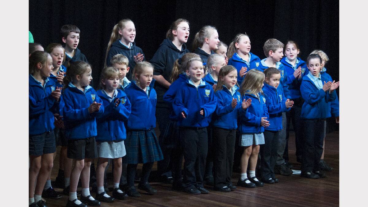 The St Mary's choir performs a number.
