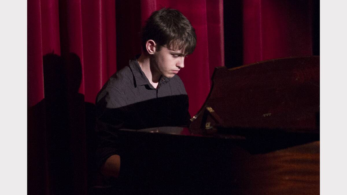 A talented Caleb Morris on the piano.