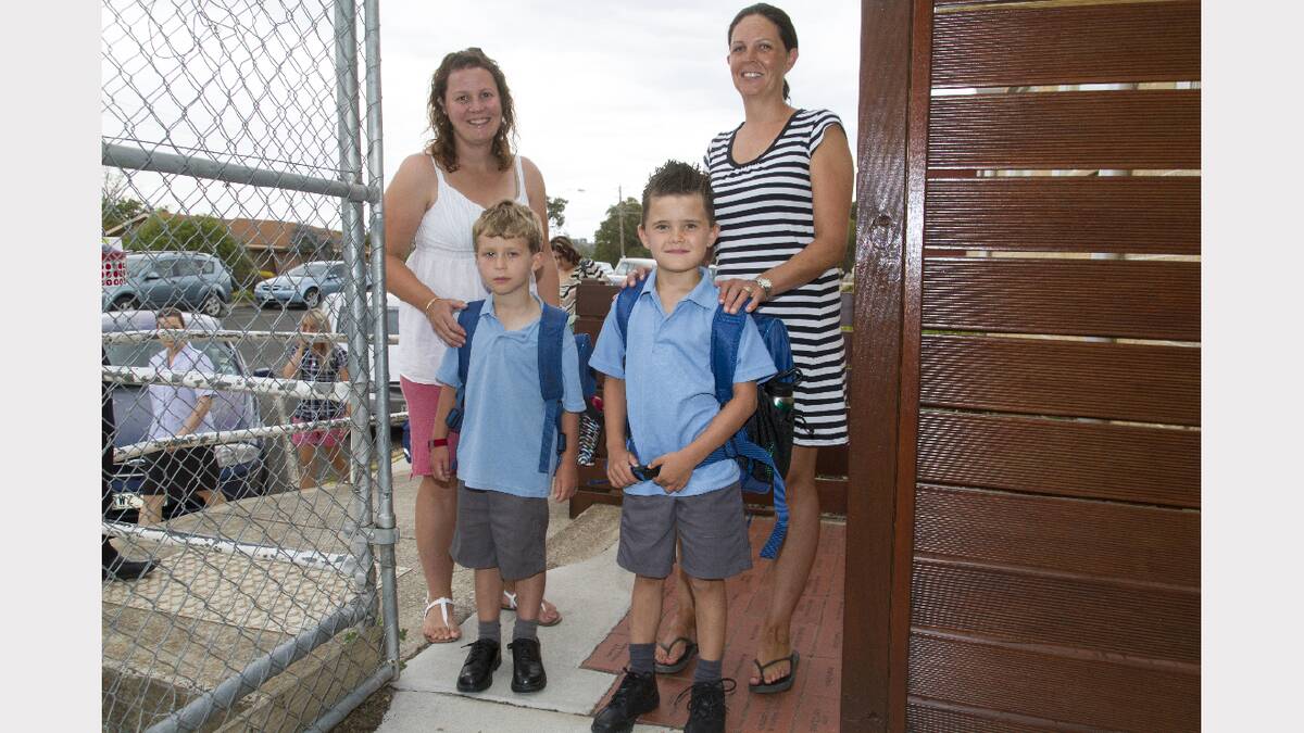 Mums Nicole Potter and Charlene Carthew had Bronson and Jacob at St Mary's Primary School with time to spare.