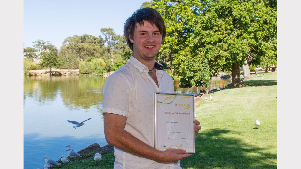 Ararat Rural City’s 2014 Young Citizen of the Year, Samuel McColl.