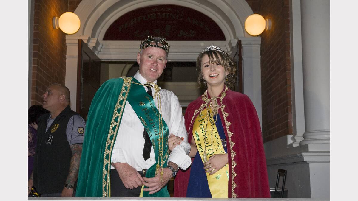 The 2013 Golden Gateway Festival King Ambrose Cashin and Queen Millicent Reid.