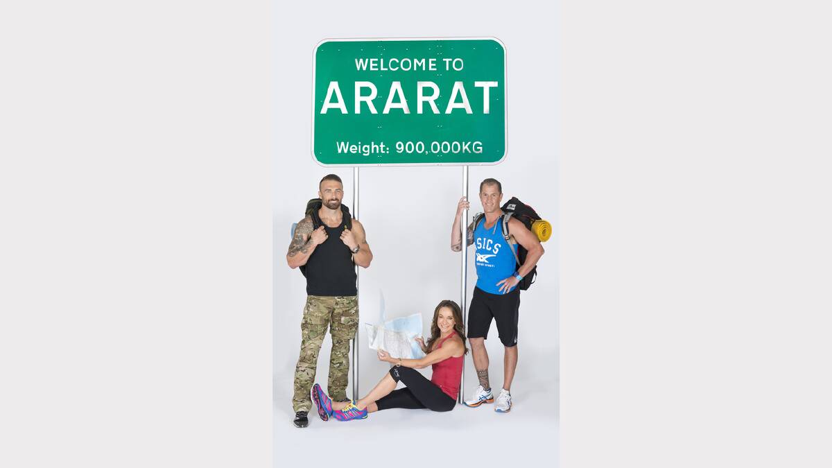 The Biggest Loser trainers Steve ‘The Commando’ Willis, Michelle Bridges and Shannan Ponton will be seen whipping Ararat into shape when the TV show begins airing on January 19.