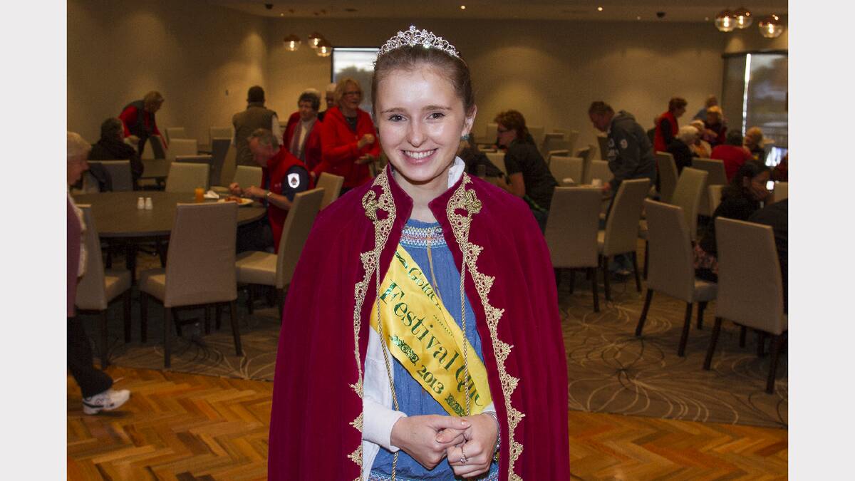 Queen Millie at the RSL breakfast.