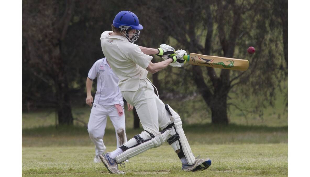 The Grampians Cricket Assoication kicked off on Saturday and Buangor's Harry Ganley had his eye in.