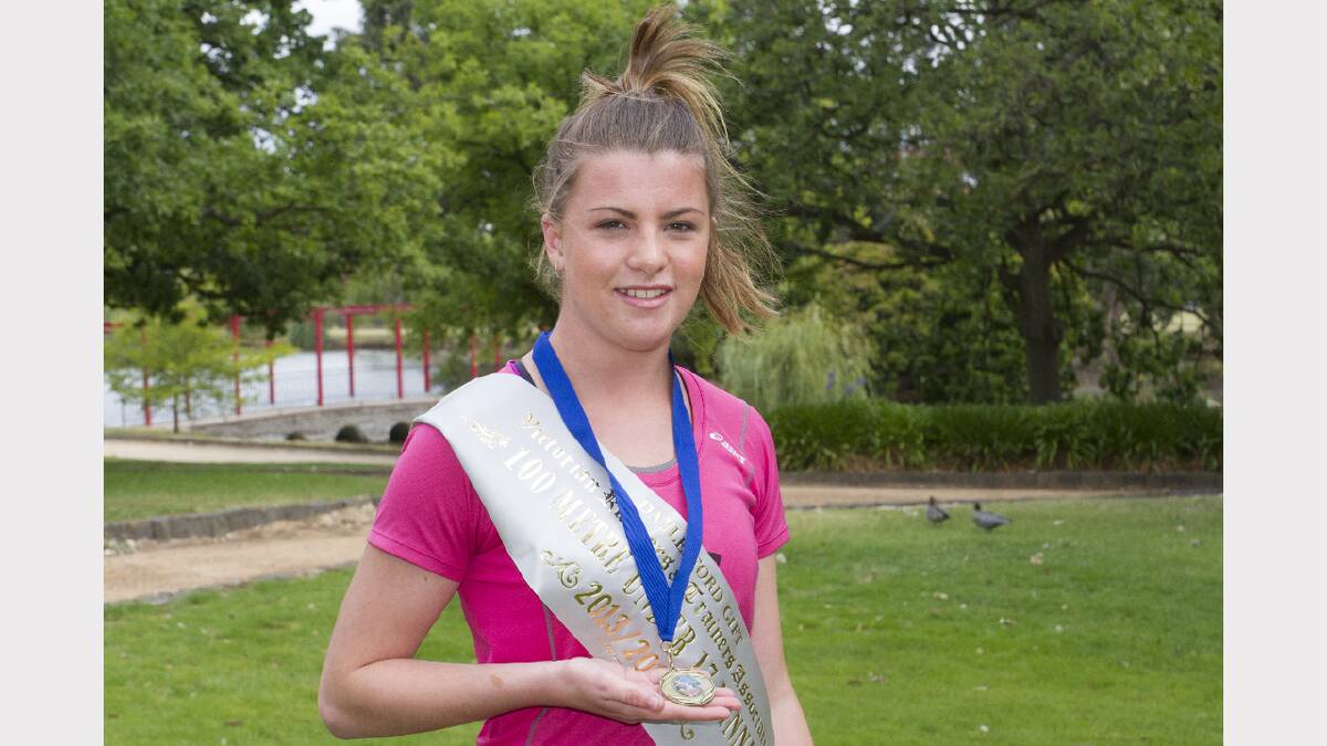 Jacquie Scott had a successful day at the Daylesford Gift winning the 100-metre under-17 final.