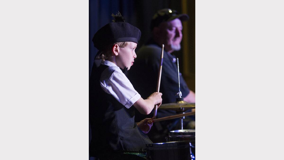 Keelan was drumming up a storm with David Thompson.